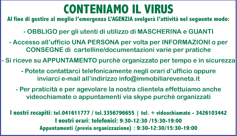 Coronavirus Immobiliare Veneta